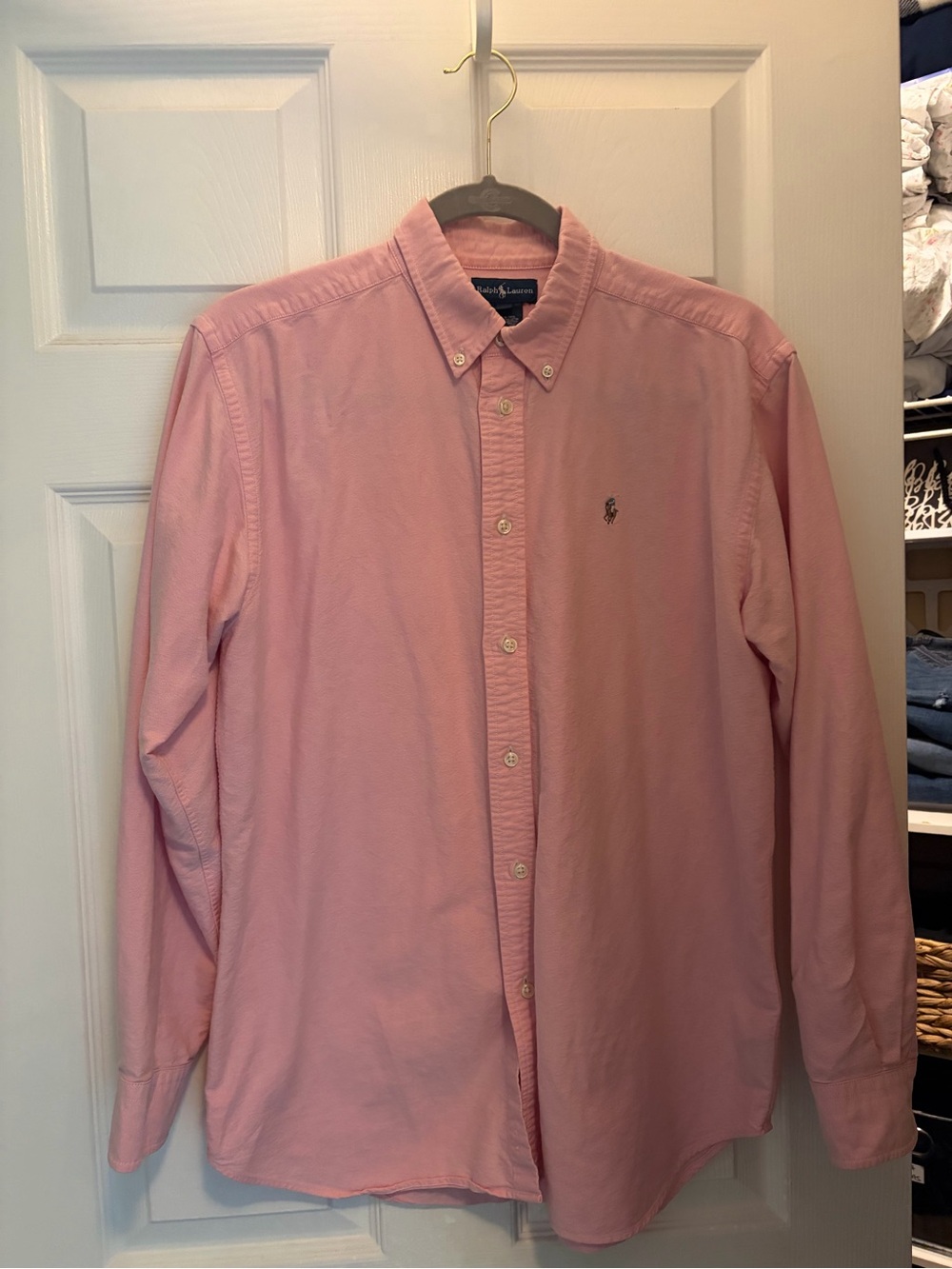 Ralph Lauren Men's Long-Sleeve Button-Down Shirt - Men’s Small / Boys Size 20